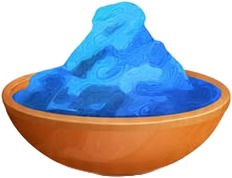 a bowl filled with blue powder.jpg